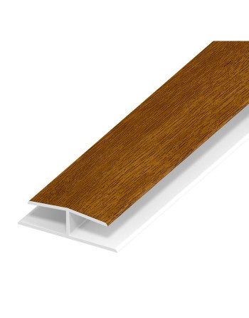 Buy Golden Oak Woodgrain Panel Joint - Length 5m x Width 40mm | Poly Direct