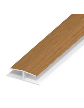 Buy Irish Oak Woodgrain Panel Joint - Length 5m x Width 40mm | Poly Direct