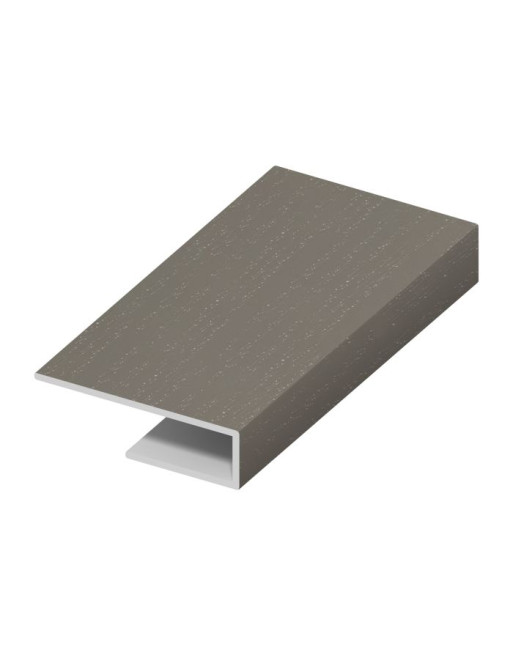 Buy Anthracite Grey Smooth Board Clip - Length 5m x Width 25mm | Poly Direct