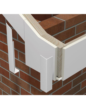 Buy White Smooth Capping Board Corner Trim | Poly Direct