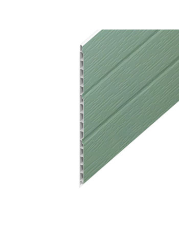 Buy Chartwell Green Woodgrain Hollow Soffit Board - Length 5m x Width 300mm | Poly Direct