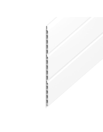 Buy White Smooth Hollow Soffit Board - Length 5m x Width 300mm | Poly Direct