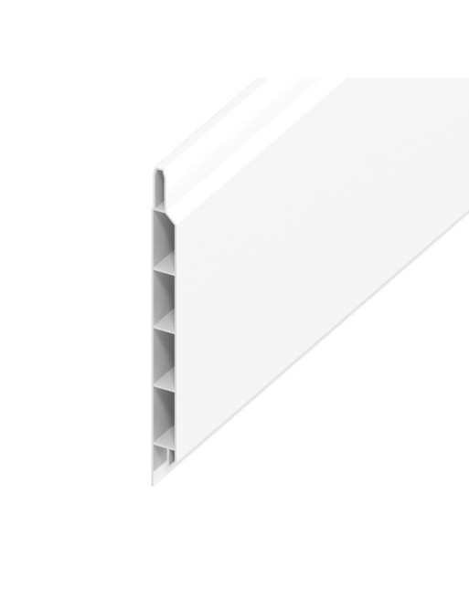 Buy White Smooth Hollow Soffit Board - Length 5m x Width 100mm | Poly Direct