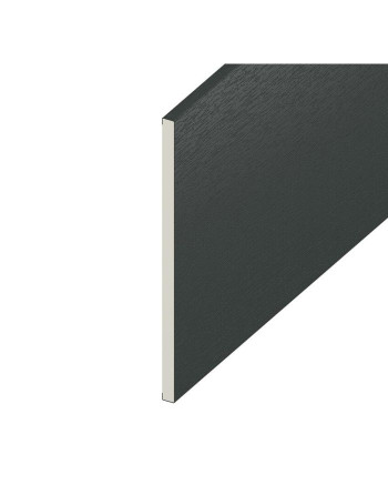 Buy Anthracite Grey Woodgrain Utility Board - Length 5m x Width 300mm | Poly Direct