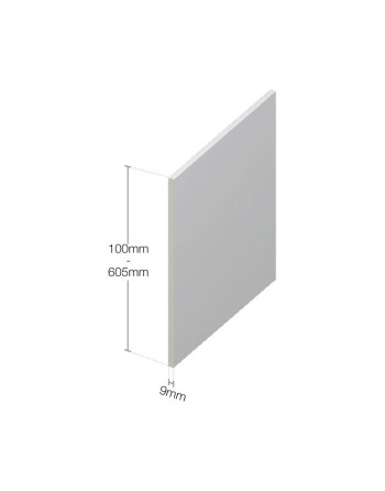 Buy Blue White Smooth Utility Board - Length 5m x Width 300mm | Poly Direct