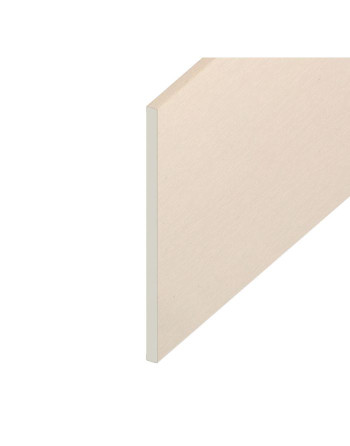 Buy Cream White Woodgrain Utility Board - Length 5m x Width 400mm | Poly Direct