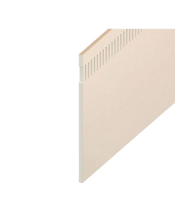 Buy Cream White Woodgrain 10mm Airspace Eurosoffit Board - Length 5m x Width 300mm | Poly Direct