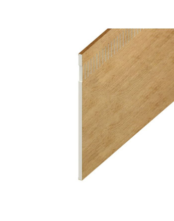 Buy Irish Oak Woodgrain 10mm Airspace Eurosoffit Board - Length 5m x Width 200mm | Poly Direct