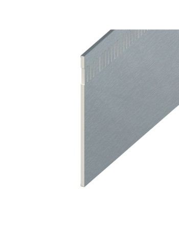 Buy Moondust Grey Woodgrain 10mm Airspace Eurosoffit Board - Length 5m x Width 300mm | Poly Direct