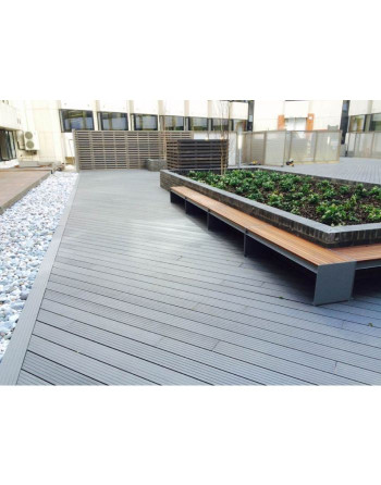 Buy Clarity Decking Board Graphite - Length 4.8 m | Poly Direct