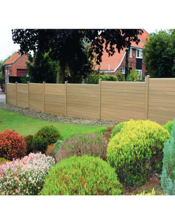 Buy Eco Composite Fencing Boards Natural - Length 1.829 m | Poly Direct