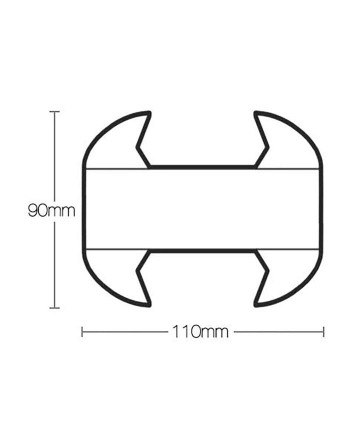 Buy Eco Fencing Post Graphite - Length 2.4 m | Poly Direct