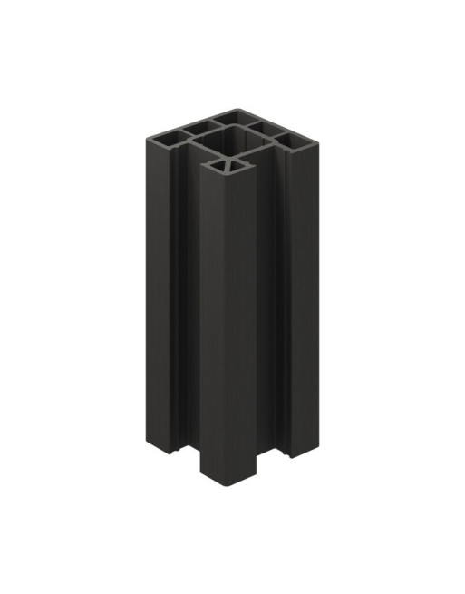 Buy Clarity Composite Fence Corner Post Charcoal - Length 1.94 m | Poly Direct