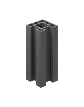 Buy Clarity Composite Fence Corner Post Graphite - Length 1.94 m | Poly Direct