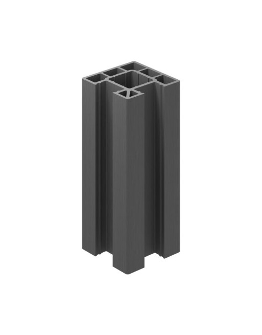 Buy Clarity Composite Fence Corner Post Graphite - Length 1.94 m | Poly Direct