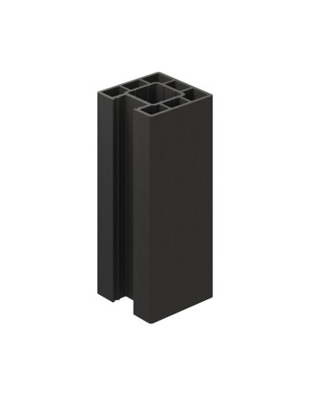 Buy Clarity Composite Fence End Post Charcoal - Length 1.94 m | Poly Direct