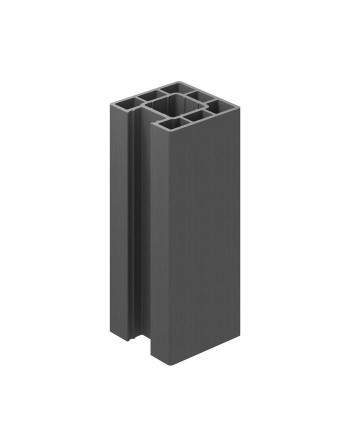 Buy Clarity Composite Fence End Post Graphite - Length 1.94 m | Poly Direct