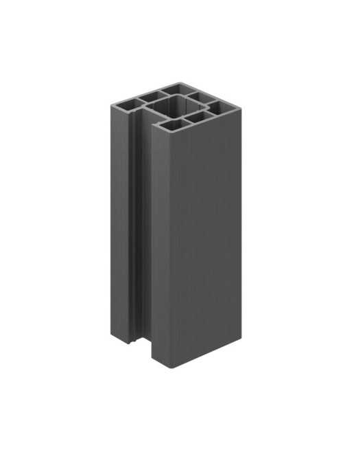 Buy Clarity Composite Fence End Post Graphite - Length 1.94 m | Poly Direct