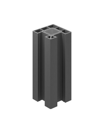 Buy Clarity Composite Fence End Post Graphite - Length 3 m | Poly Direct