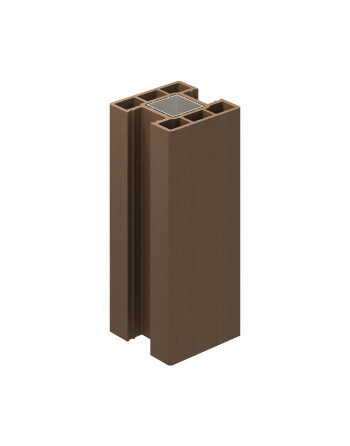 Buy Clarity Composite Fence Internal Post Walnut - Length 3 m | Poly Direct