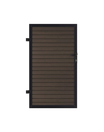 Buy Clarity Composite Gate Walnut - Length 1.52 m | Poly Direct