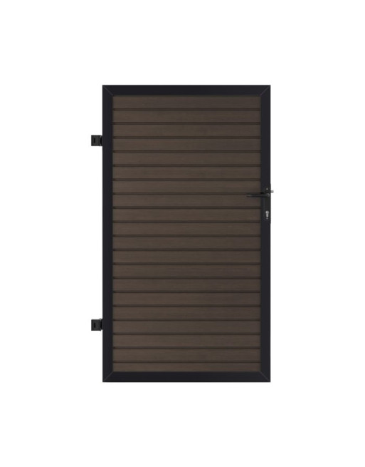 Buy Clarity Composite Gate Walnut - Length 1.82 m | Poly Direct