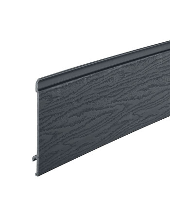 Buy Anthracite Grey Horizontal Coastline Composite Cladding - Length 5m x Width 203mm | Poly Direct