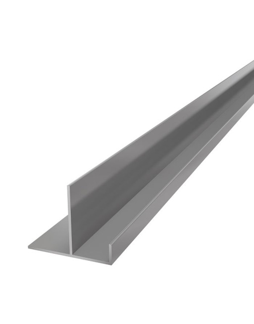 Buy Moondust Grey Horizontal Coastline Aluminium End Closer - Length 5m | Poly Direct