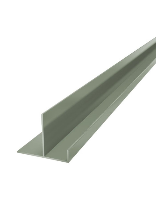 Buy Soft Green Horizontal Coastline Aluminium End Closer - Length 5m | Poly Direct