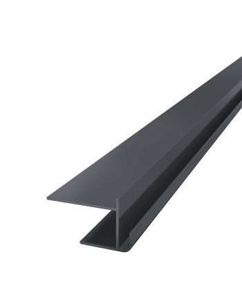 Buy Anthracite Grey Horizontal Coastline Window Reveal Corner Trim - Length 5m | Poly Direct