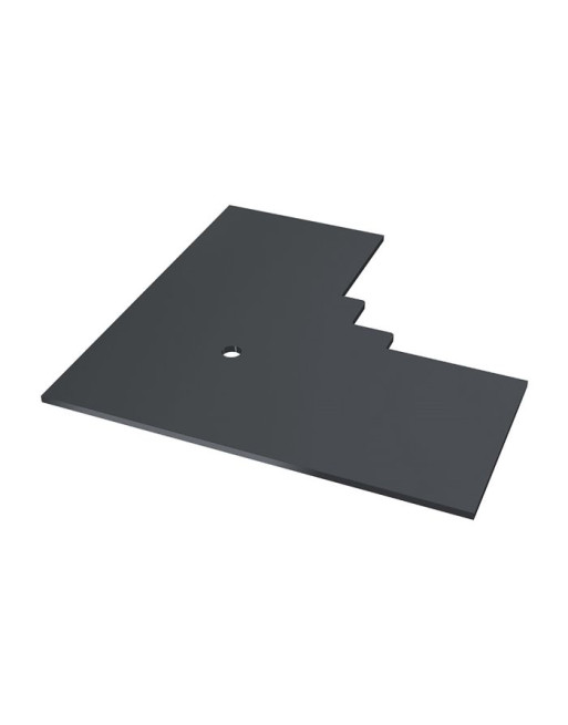 Buy Anthracite Grey Horizontal Coastline 90° Internal Corner End Cap | Poly Direct