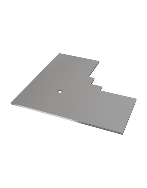 Buy Moondust Grey Horizontal Coastline 90° Internal Corner End Cap | Poly Direct