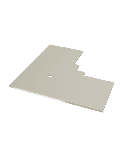 Buy Oyster Horizontal Coastline 90° Internal Corner End Cap Oyster | Poly Direct