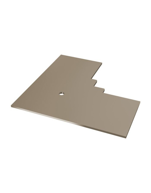 Buy Taupe Horizontal Coastline 90° Internal Corner End Cap | Poly Direct