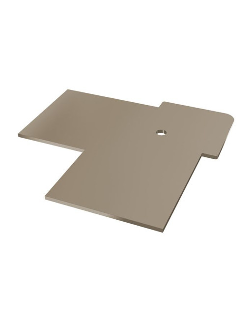 Buy Taupe Horizontal Coastline 90° External Corner End Cap | Poly Direct