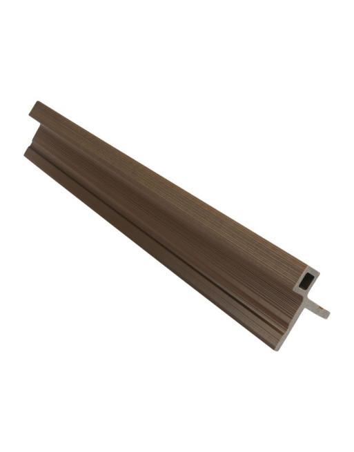 Buy Forma Composite Slatted Cladding Corner Trim Spiced Oak | Poly Direct