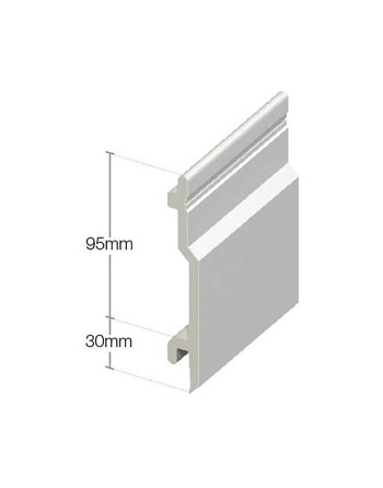 Buy Shiplap V-Groove Cladding White | Poly Direct