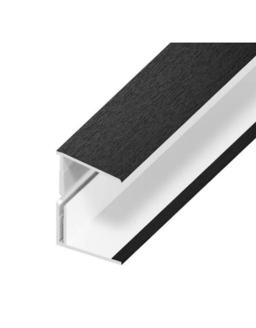 Buy Shiplap Cladding Edge Trim Black Ash | Poly Direct