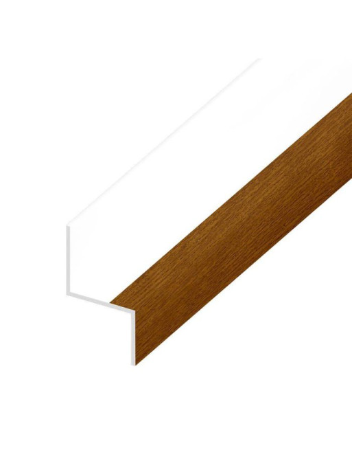 Buy Shiplap Cladding Drip Trim Golden Oak | Poly Direct